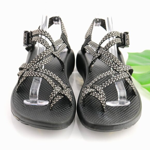 Chaco Womes ZX/2 Sandal Size 9 Black Strappy Toe Loop Adjustable Hike Trail Shoe - Picture 1 of 11